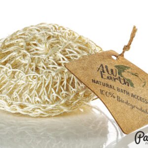 Sisalová peelingová špongia vankúš okrúhly jemný 39g