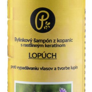 PANAKEIA ŠAMPÓN lopúch - bylinkový s prírodným keratínom proti vypadávaniu vlasov a tvorbe lupín 200ml