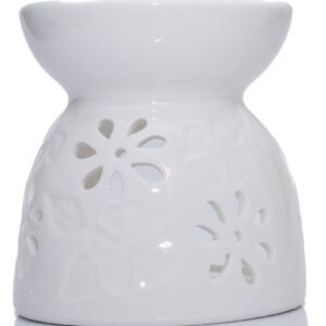 Biela arómalampa - Kvetinový vzor