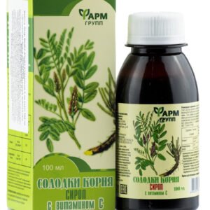 Bylinný Sirup Sladké drievko s vitamínom C na kašeľ 100 ml