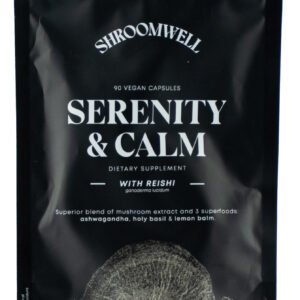 Shroomwell SERENITY & CALM kapsule s Reishi & superpotraviny 90pcs