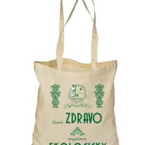 Plátená EKOlogická taška - dlhá rúčka Natural
