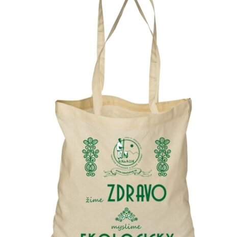 Plátená EKOlogická taška - dlhá rúčka Natural