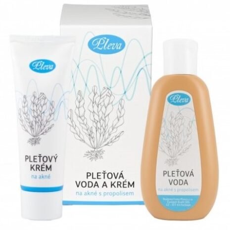 Pleva Pleťová voda a krém na akné 120 + 50 g