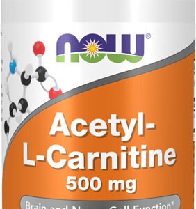 Now Foods Acetyl-L-karnitín 500mg 60 gélových tabliet