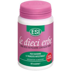 Esi Aloe Vera Colon Cleanse 60 tabliet - 10 Bylín Čisté Črevá