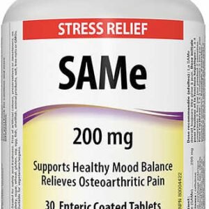 Webber Naturals Anti-Stress SAMe 200mg 30 tabliet