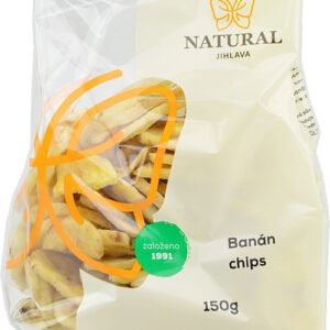Natural Jihlava Banán chips Natural 150g