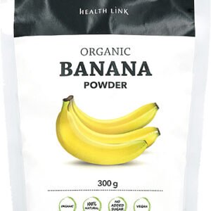 Health Link Banán prášok BIO 300g - Banánový prášok (sladký zo zrelých banánov)