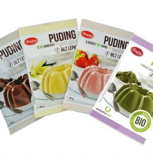 Amylon Bezlepkový puding BIO 40g - Jahodový puding s kúskami ovocia