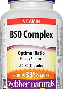 Webber Naturals B-Komplex 100mg 140 tabliet - časovaný