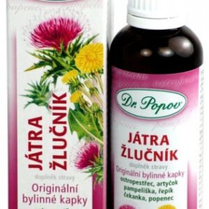 Dr.Popov Bylinné kvapky - Pečeň a žlčník 50ml