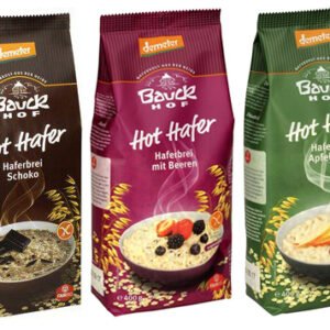 Bauckhof Celozrnná ovsená kaša BIO bezlepková 400g - Čokoláda