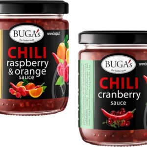 Bugas Chilli omáčka s brusnicami 170g - Chilli omáčka s brusnicami
