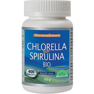 Blue step Chlorella plus Spirulina BIO 250mg 400 tabliet