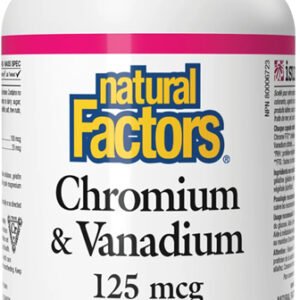 Natural Factors Chróm a Vanád 125mcg 90 kapsúl