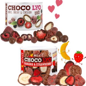MIXIT Chrumkavé ovocie a orechy v čokoláde 180g - Ovocie a orechy v čokoláde