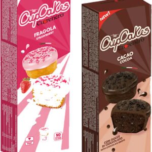 Doves farm Cupcake bezlepkový 3x40g - Cupcake jahoda