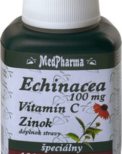 MedPharma Echinacea s vitamínom C a Zn 100mg 107 tabliet Vitamín C + zinok