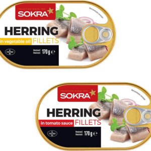 Sokra Filety zo sleďa 120g - Sleďové filety údené v oleji