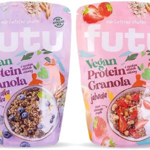 FUTU Granola proteínová vegan bez pridaného cukru a lepku 350g - Granola Čučoriedka