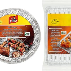 Fino Grilovacie tácky 2ks - Grilovacie tácky okrúhle - Ø32cm, 70μm