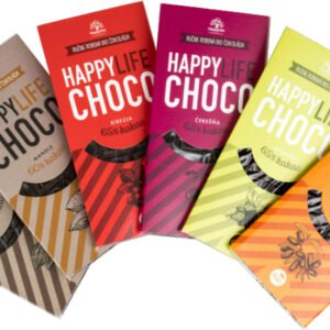 Happy Life Happylife Choco 70g - Čokoláda 60% horká s mandľami BIO