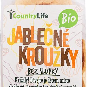 Country Life Jablkové krúžky sušené bez šupky BIO 60g