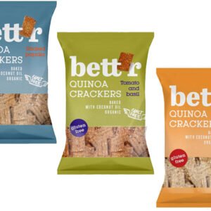Bettr Krekry quinoa BIO bezlepkové 100g - údená paprika