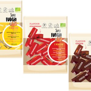 Super Fudgio Krówki BIO 100g - Krówki jahodové