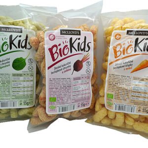 Mc Lloyds Kukuričné chrumky BIO 55g - Kukuričné chrumky špenátové