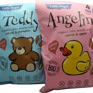Cibi Kukuričný snack pre deti BIO 60g (4x15g) - Angelina mrkva jablko BIO