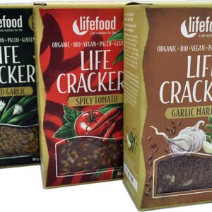 Lifefood Ľanové krekry BIO RAW 90g - Kapustníky