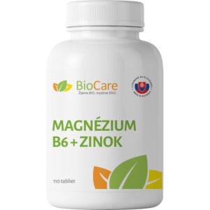 BioCare Magnézium Vitamín B6 a zinok - stop kŕčom 110 tabliet