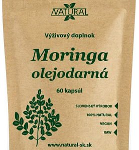 Natural Moringa olejodarná Natural 310mg 60 veg. kapsúl