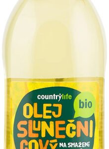 Country Life Olej slnečnicový na vyprážanie a pečenie BIO 1L - Olej slnečnicový dezodorizovaný