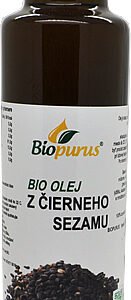 Biopurus Olej z čierneho sezamu BIOpurus 250ml - 100% za studena lisovaný