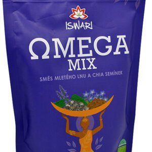 Iswari Omega Mix BIO 250g - 90% ľanové semienka + 10% chia  semienka