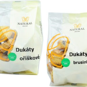 Natural Jihlava Ovsené sušienky Dukáty Natural 200g - Ovsené sušienky s jablkami a škoricou