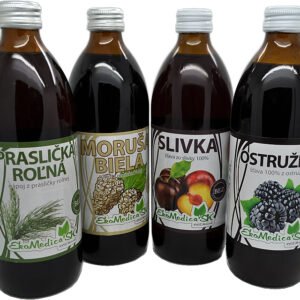 EkoMedica 100% prírodné šťavy 500ml Šťava z čiernej reďkovky 100%