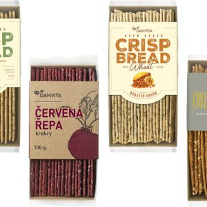 Danvita Pšeničný krehký chlieb Danvita 130g - Mrkvové krekry