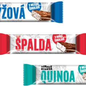 Natural Pufovaná tyčinka v čokoláde 18g - Ryžová tyčinka s quinoou v mliečnej čokoláde