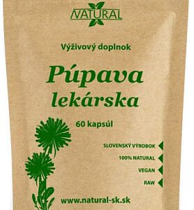 Natural Púpava lekárska Natural 530mg 60 veg. kapsúl