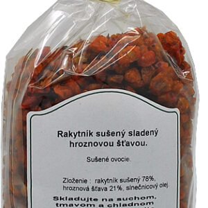 Nutrivital Rakytník sušený 250g - Rakytník sladený hroznovou šťavou