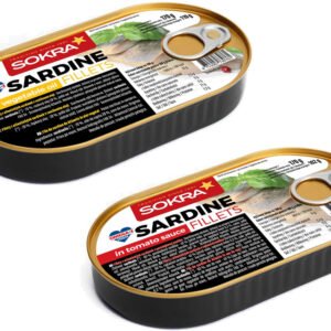 Sokra Sardinky filety 170g - Sardinky atlantické v paradajkovej omáčke