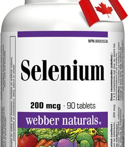 Webber Naturals Selén 200mcg 90 tabliet