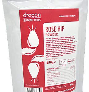dragon superfoods Šípka prášok BIO RAW 250g - prášok