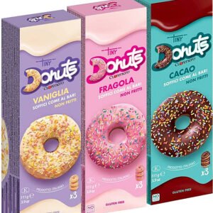 Doves farm Šišky s cukrovou polevou bez lepku 3x37g - Donuts - Jahoda