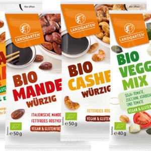 Landgarten Snack BIO 50g - Kešu indické kokos kari