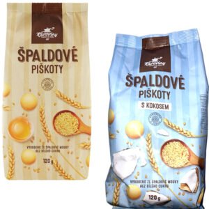 Kávoviny Špaldové piškóty 120g - Piškóty špaldové